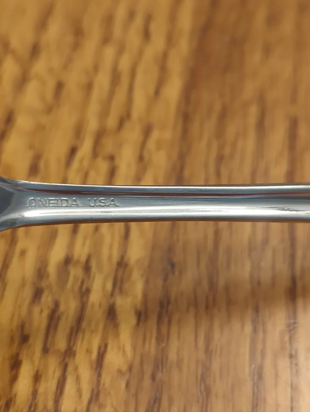 Oneida Bancroft  Stainless- 2 - Medium Cold Meat Forks & Sugar Shell Spoon